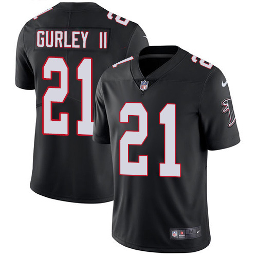 Nike Falcons #21 Todd Gurley II Black Alternate Men's Stitched NFL Vapor Untouchable Limited Jersey