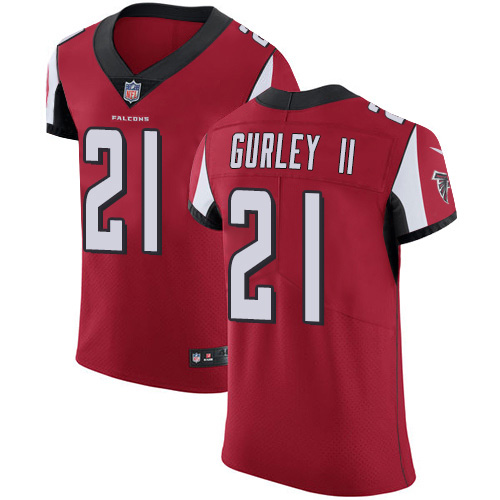 Nike Falcons #21 Todd Gurley II Red Team Color Men's Stitched NFL Vapor Untouchable Elite Jersey