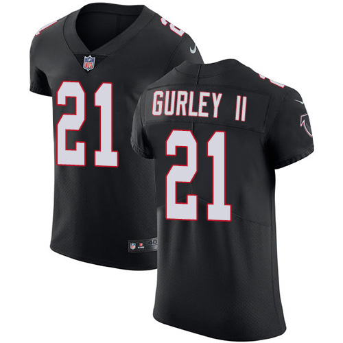 Nike Falcons #21 Todd Gurley II Black Alternate Men's Stitched NFL New Elite Jersey