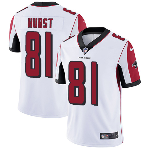 Nike Falcons #81 Hayden Hurst White Men's Stitched NFL Vapor Untouchable Limited Jersey