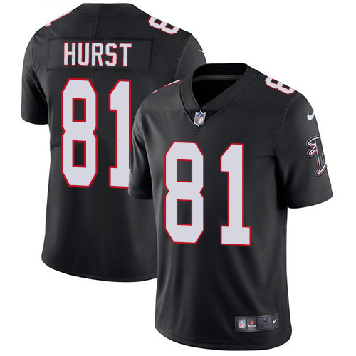 Nike Falcons #81 Hayden Hurst Black Alternate Men's Stitched NFL Vapor Untouchable Limited Jersey