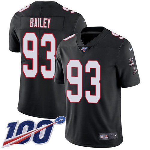 Nike Falcons #93 Allen Bailey Black Alternate Men's Stitched NFL 100th Season Vapor Untouchable Limited Jersey