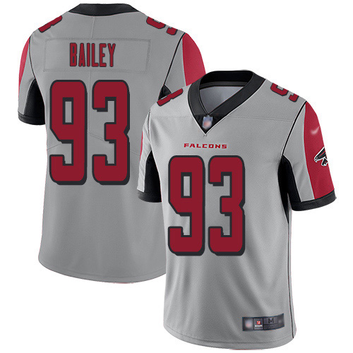 Nike Falcons #93 Allen Bailey Silver Men's Stitched NFL Limited Inverted Legend Jersey