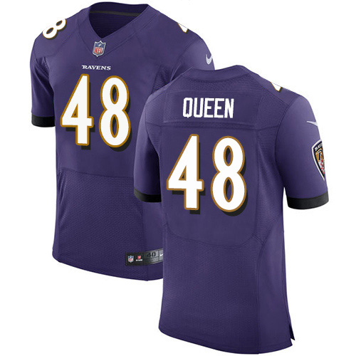 Nike Ravens #48 Patrick Queen Purple Team Color Men's Stitched NFL Vapor Untouchable Elite Jersey