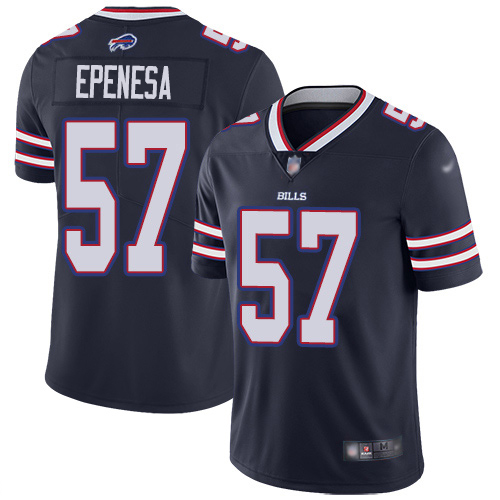 Nike Bills #57 A.J. Epenesas Navy Men's Stitched NFL Limited Inverted Legend Jersey
