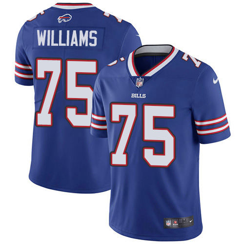 Nike Bills #75 Daryl Williams Royal Blue Team Color Men's Stitched NFL Vapor Untouchable Limited Jersey