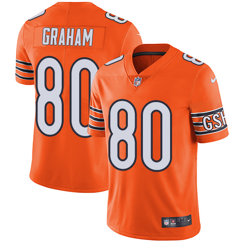 Nike Bears #80 Jimmy Graham Orange Men's Stitched NFL Limited Rush Jersey
