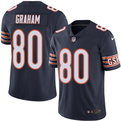 Nike Bears #80 Jimmy Graham Navy Blue Team Color Men's Stitched NFL Vapor Untouchable Limited Jersey
