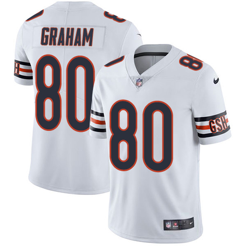 Nike Bears #80 Jimmy Graham White Men's Stitched NFL Vapor Untouchable Limited Jersey