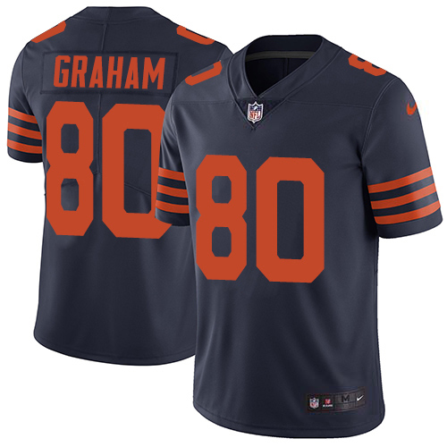 Nike Bears #80 Jimmy Graham Navy Blue Alternate Men's Stitched NFL Vapor Untouchable Limited Jersey