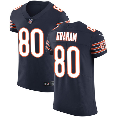 Nike Bears #80 Jimmy Graham Navy Blue Team Color Men's Stitched NFL Vapor Untouchable Elite Jersey