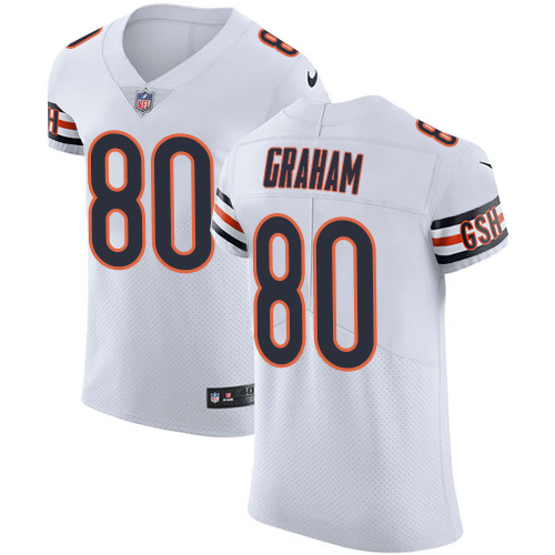 Nike Bears #80 Jimmy Graham White Men's Stitched NFL New Elite Jersey