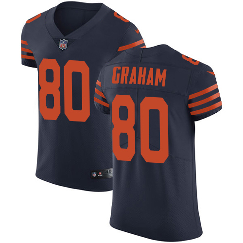 Nike Bears #80 Jimmy Graham Navy Blue Alternate Men's Stitched NFL Vapor Untouchable Elite Jersey