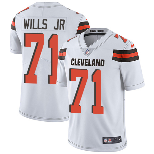 Nike Browns #71 Jedrick Wills JR White Men's Stitched NFL Vapor Untouchable Limited Jersey
