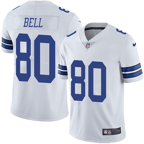 Nike Cowboys #80 Blake Bell White Men's Stitched NFL Vapor Untouchable Limited Jersey
