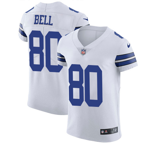 Nike Cowboys #80 Blake Bell White Men's Stitched NFL New Elite Jersey