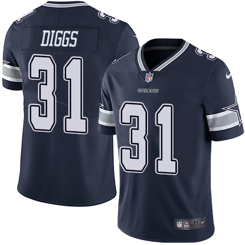 Nike Cowboys #31 Trevon Diggs Navy Blue Team Color Men's Stitched NFL Vapor Untouchable Limited Jersey