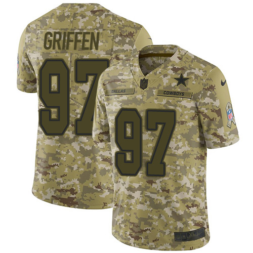 Nike Cowboys #97 Everson Griffen Camo Men's Stitched NFL Limited 2018 Salute To Service Jersey