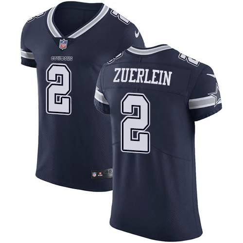 Nike Cowboys #2 Greg Zuerlein Navy Blue Team Color Men's Stitched NFL Vapor Untouchable Elite Jersey