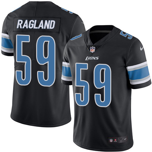 Nike Lions #59 Reggie Ragland Black Men's Stitched NFL Limited Rush Jersey