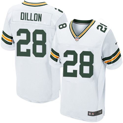 Nike Packers #28 AJ Dillon White Men's Stitched NFL New Elite Jersey