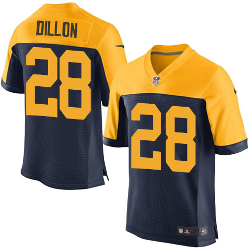 Nike Packers #28 AJ Dillon Navy Blue Alternate Men's Stitched NFL New Elite Jersey