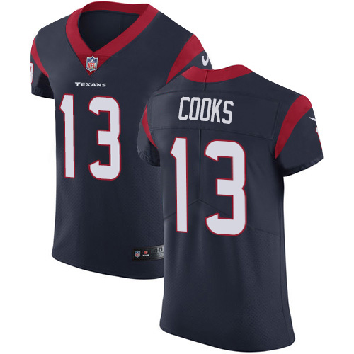 Nike Texans #13 Brandin Cooks Navy Blue Team Color Men's Stitched NFL Vapor Untouchable Elite Jersey