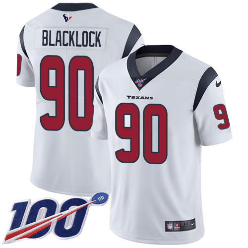 Nike Texans #90 Ross Blacklock White Men's Stitched NFL 100th Season Vapor Untouchable Limited Jersey