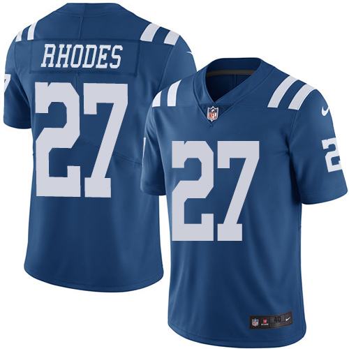 Nike Colts #27 Xavier Rhodes Royal Blue Men's Stitched NFL Limited Rush Jersey