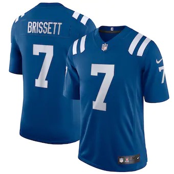 Indianapolis Colts #7 Jacoby Brissett Men's Nike Royal 2020 Vapor Limited Jersey