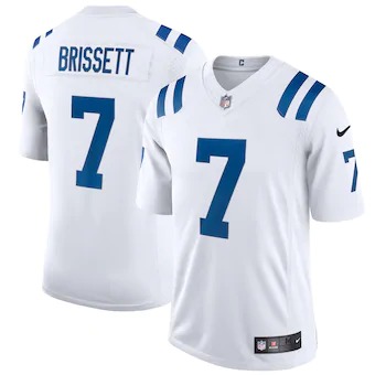 Indianapolis Colts #7 Jacoby Brissett Men's Nike White 2020 Vapor Limited Jersey