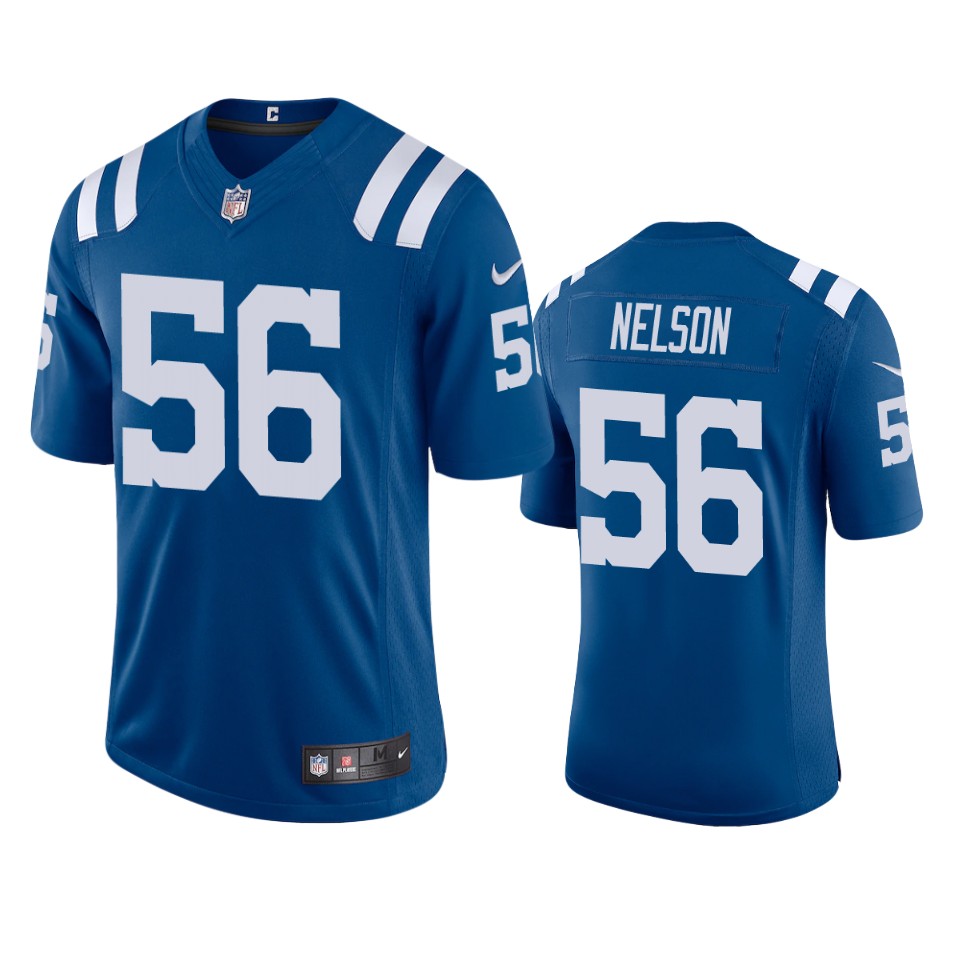 Indianapolis Colts #56 Quenton Nelson Men's Nike Royal 2020 Vapor Limited Jersey