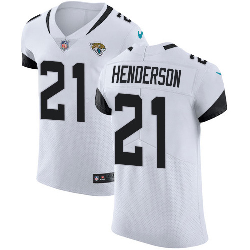 Nike Jaguars #21 C.J. Henderson White Men's Stitched NFL New Elite Jersey