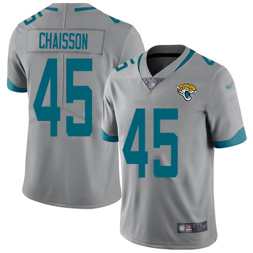 Nike Jaguars #45 K'Lavon Chaisson Silver Men's Stitched NFL Limited Inverted Legend Jersey