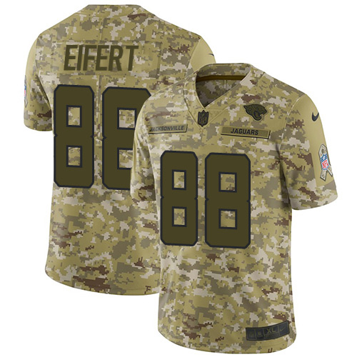 Nike Jaguars #88 Tyler Eifert Camo Men's Stitched NFL Limited 2018 Salute To Service Jersey