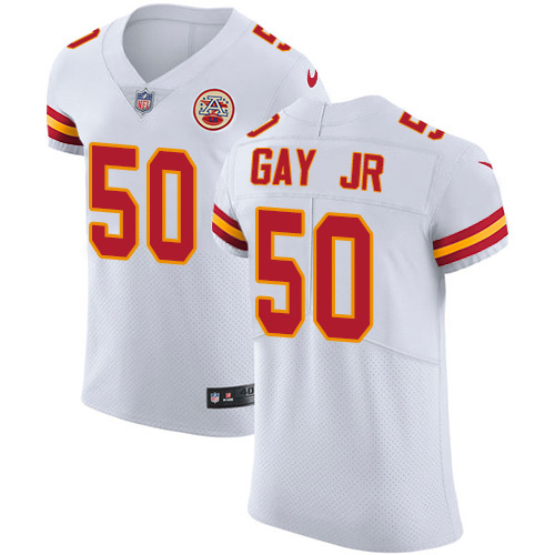 Nike Chiefs #50 Willie Gay Jr. White Men's Stitched NFL New Elite Jersey