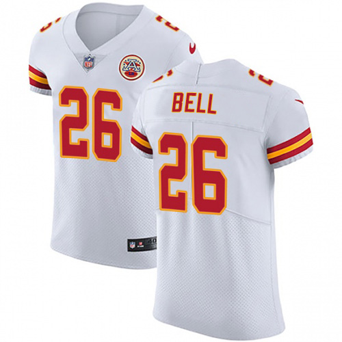 Nike Chiefs #26 Le'Veon Bell White Men's Stitched NFL New Elite Jersey