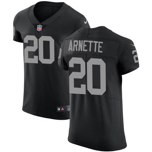 Nike Raiders #20 Damon Arnette Black Team Color Men's Stitched NFL Vapor Untouchable Elite Jersey
