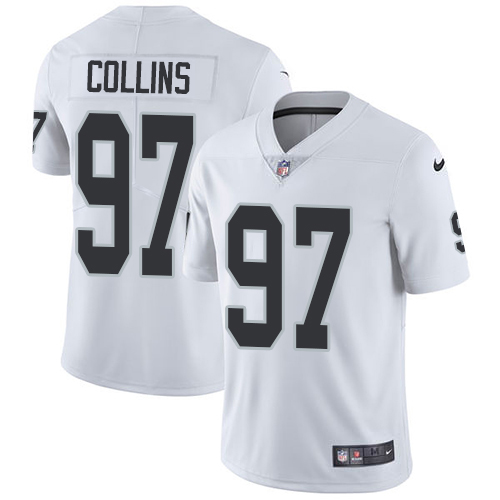 Nike Raiders #97 Maliek Collins White Men's Stitched NFL Vapor Untouchable Limited Jersey