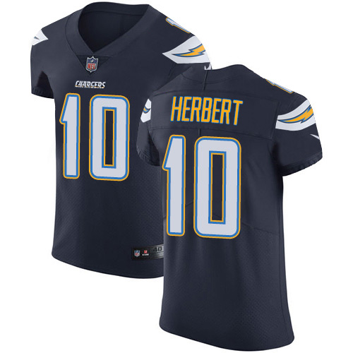 Nike Chargers #10 Justin Herbert Navy Blue Team Color Men's Stitched NFL Vapor Untouchable Elite Jersey