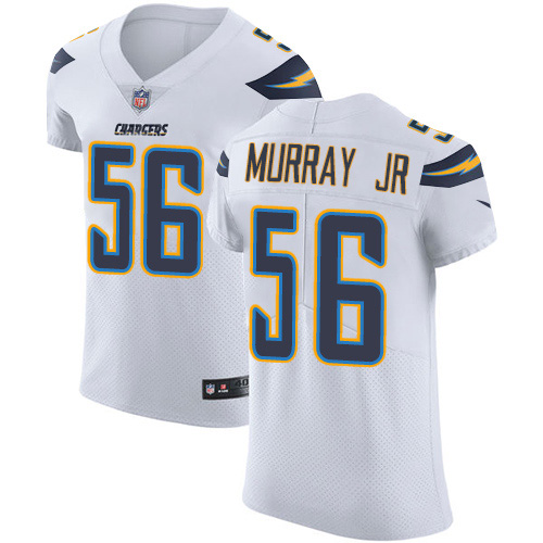 Nike Chargers #56 Kenneth Murray Jr White Men's Stitched NFL New Elite Jersey