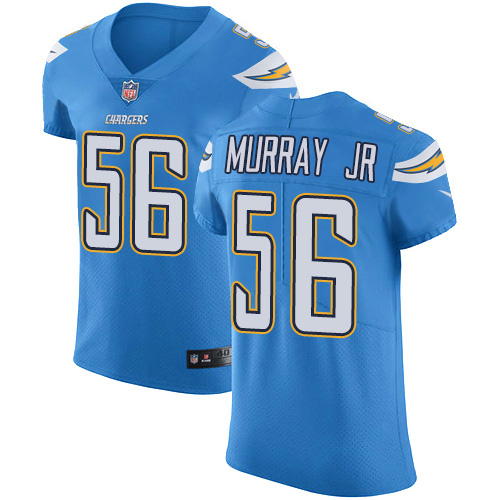 Nike Chargers #56 Kenneth Murray Jr Electric Blue Alternate Men's Stitched NFL New Elite Jersey