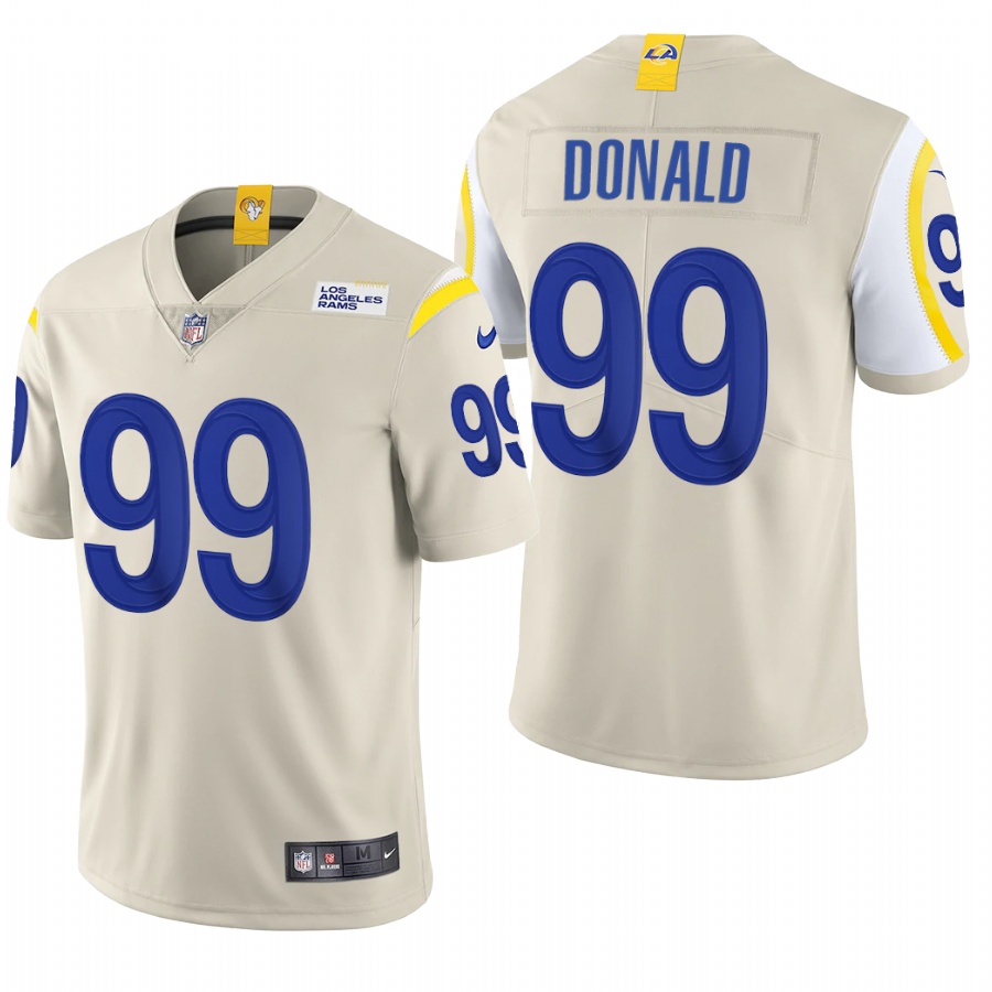 Los Angeles Rams #99 Aaron Donald Men's Nike Bone 2020 Vapor Untouchable Limited NFL Jersey