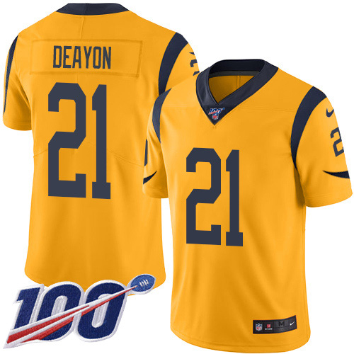 Nike Rams #21 Donte Deayon Gold Men's Stitched NFL Limited Rush 100th Season Jersey