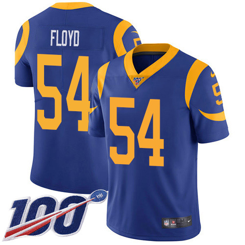 Nike Rams #54 Leonard Floyd Royal Blue Alternate Men's Stitched NFL 100th Season Vapor Untouchable Limited Jersey
