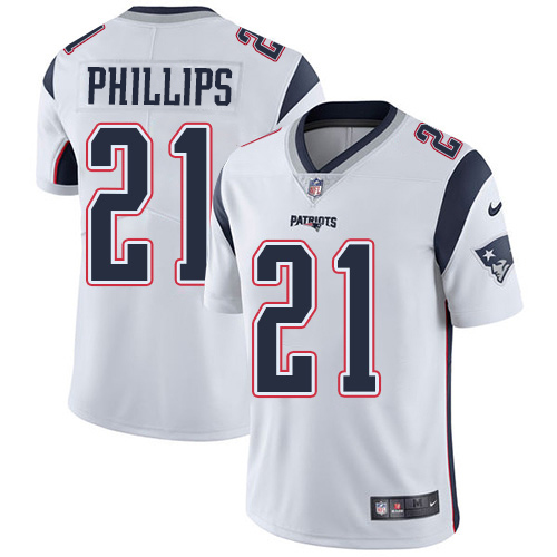 Nike Patriots #21 Adrian Phillips White Men's Stitched NFL Vapor Untouchable Limited Jersey