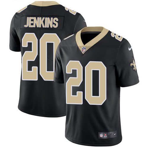 Nike Saints #20 Janoris Jenkins Black Team Color Men's Stitched NFL Vapor Untouchable Limited Jersey