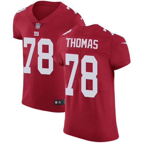 Nike Giants #78 Andrew Thomas Red Alternate Men's Stitched NFL New Elite Jersey