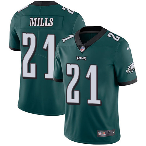 Nike Eagles #21 Jalen Mills Green Team Color Men's Stitched NFL Vapor Untouchable Limited Jersey