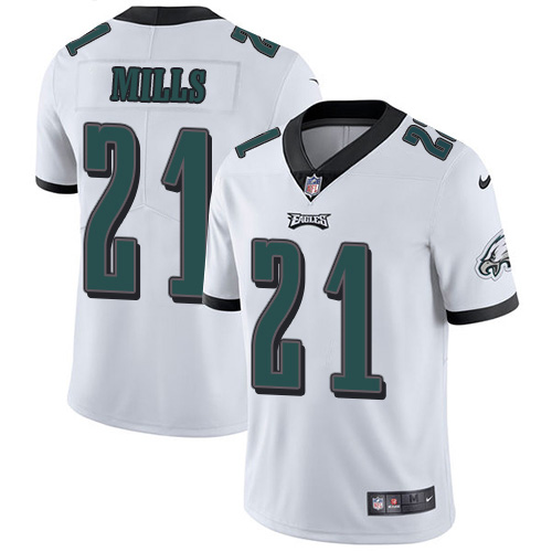 Nike Eagles #21 Jalen Mills White Men's Stitched NFL Vapor Untouchable Limited Jersey